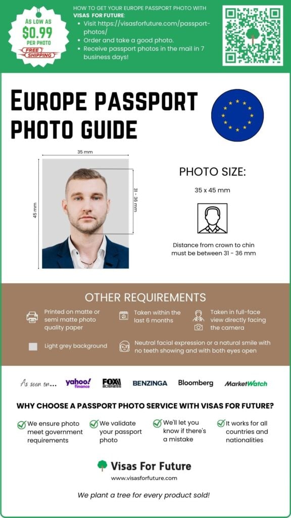 Europe Passport Photo Guide Visas For Future   Europe Passport Photo 576x1024 